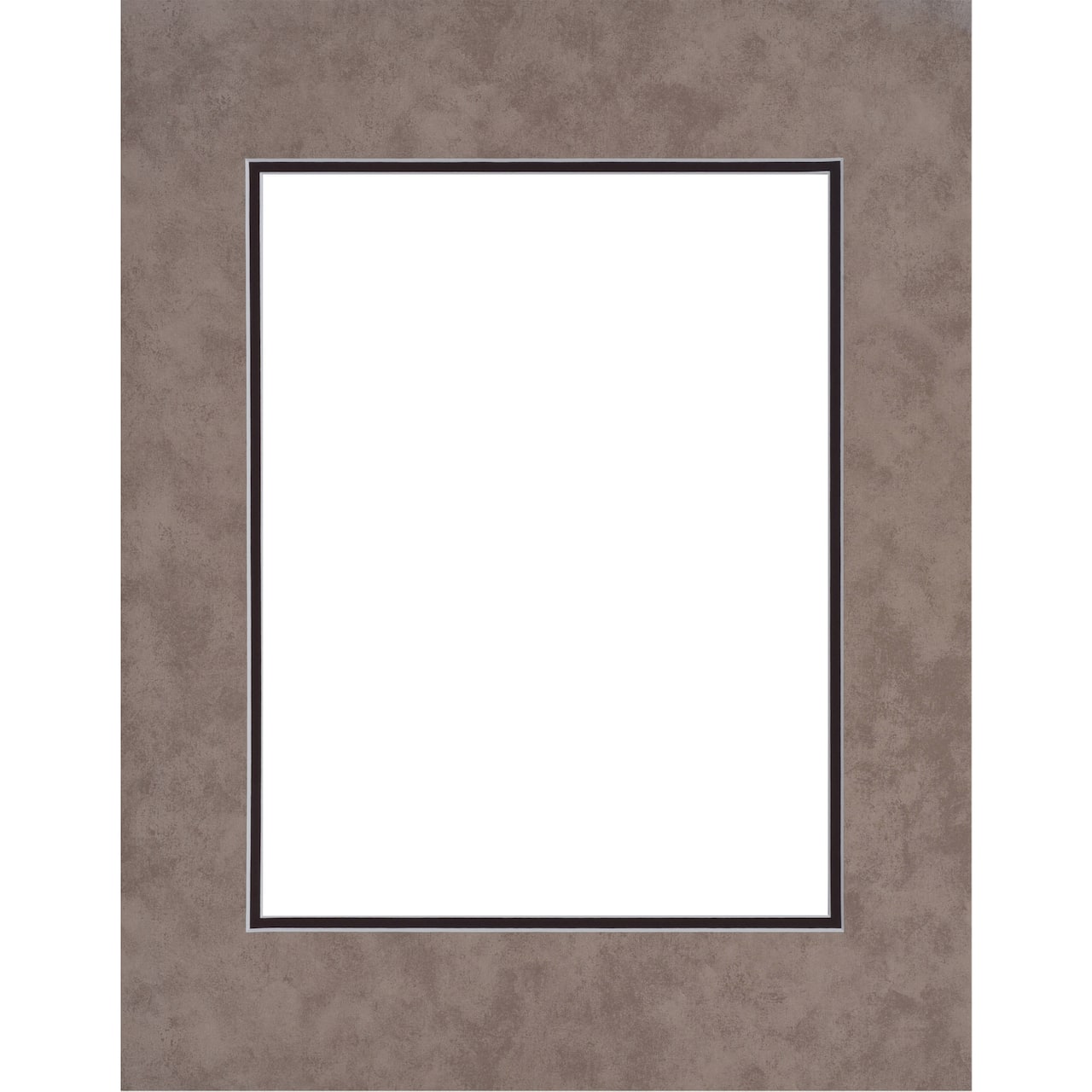 16" x 20" Taupe & Brown Double Mat by Studio Décor®, 11" x 14" Opening Size